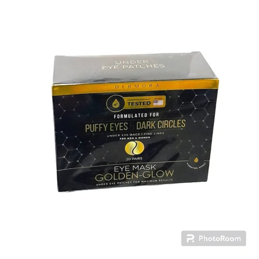 Dermora Golden Glow Under Eye Patches, 20 Pairs